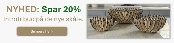 Tilbudsbanner til de nye skåle.