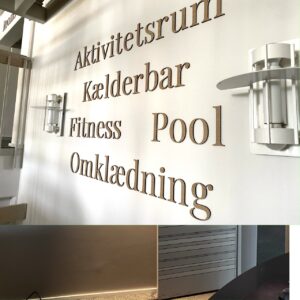 skilte i træ til ervhverv- Bogstaver til skiltning