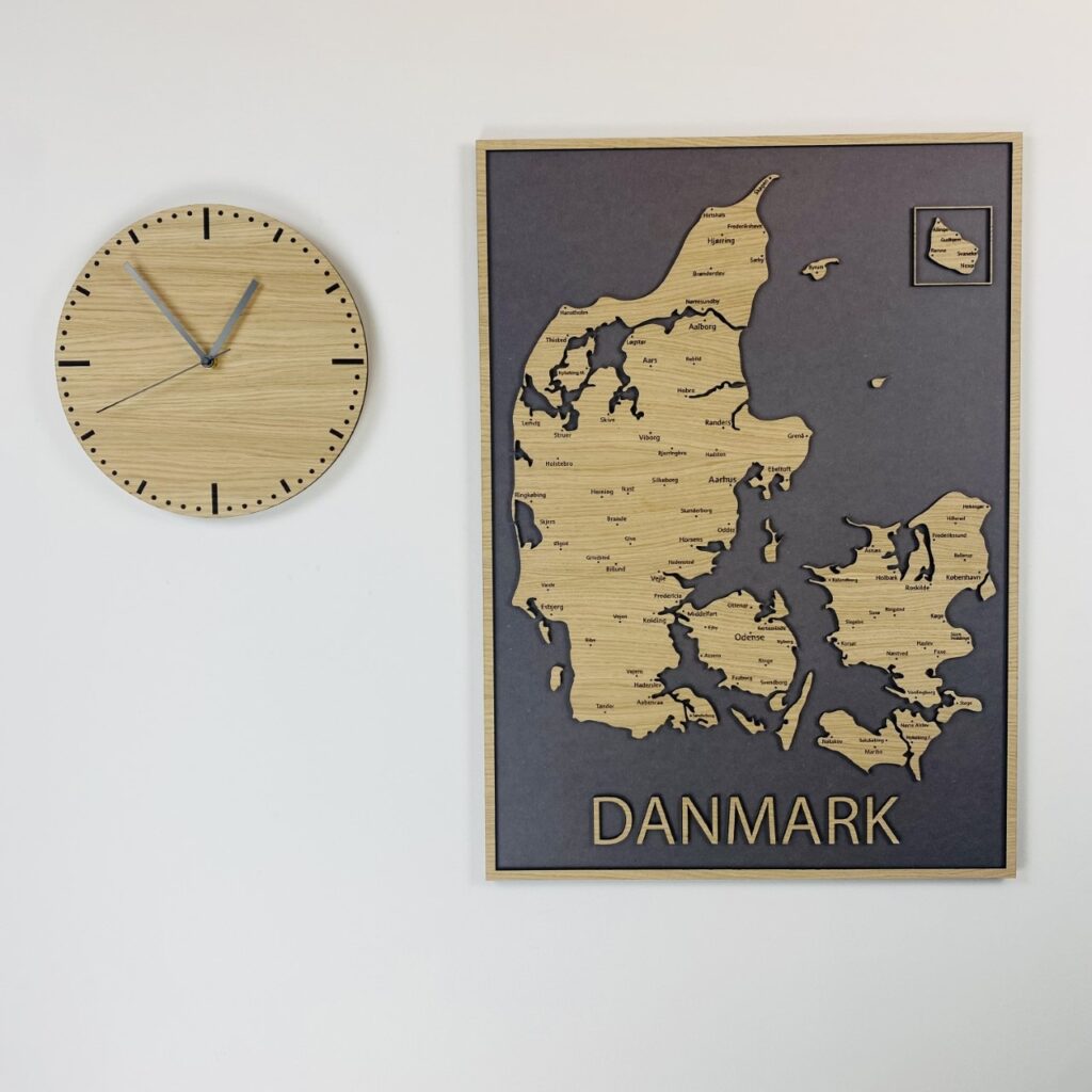 Ur til tiden med danmarkskort